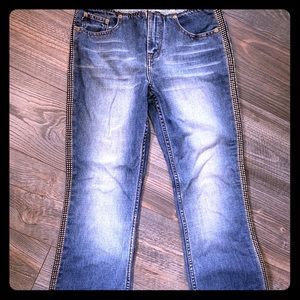 Express Diamanté crystal bootleg jeans